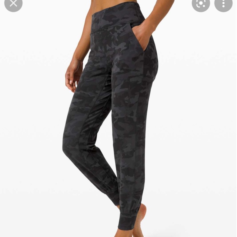 Lululemon align jogger 28 black grey camo leggings 4 pants sweats yoga athletica